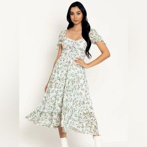 Blackmilk Mistletoe Kiss White Tea Party Dress